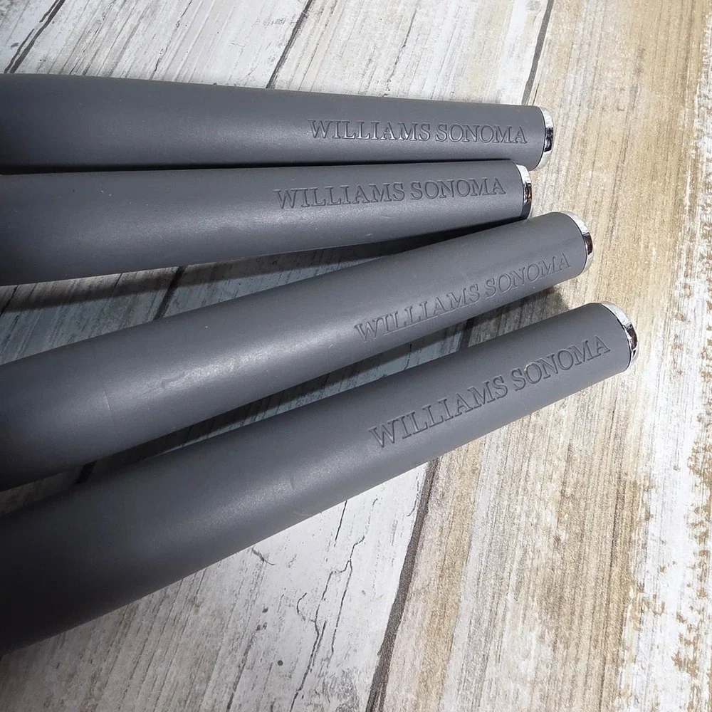 Williams Sonoma 4 Piece Silicone Kitchen Utensil Set Charcoal Gray Ladle Turner